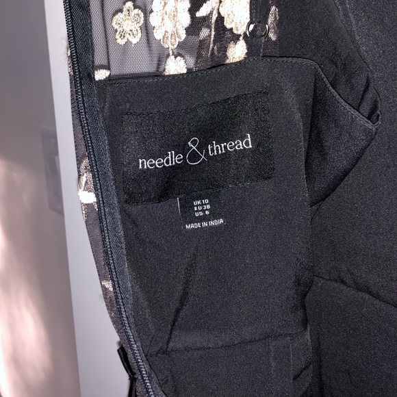 Needle & Thread embroidered bodice tulle midi dress - Picture 8 of 8